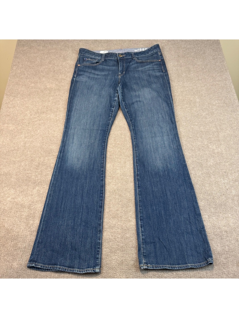 Gap 1969 Curvy Flare Jeans Blue Denim Boho Retro Hippie Festive 31/12r